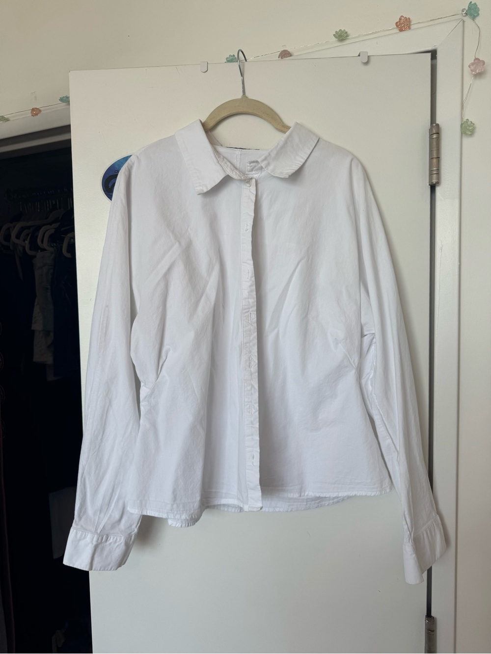 Cider White Button-Down Shirt with Relaxed Fit